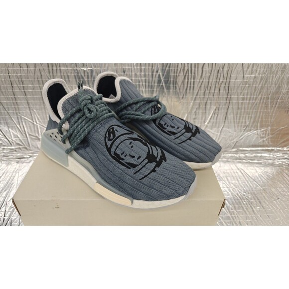 Adidas NMD Human Race x BBC Ice Cream x Pharrell Gray, GW3955, Size -8.5 main image 10